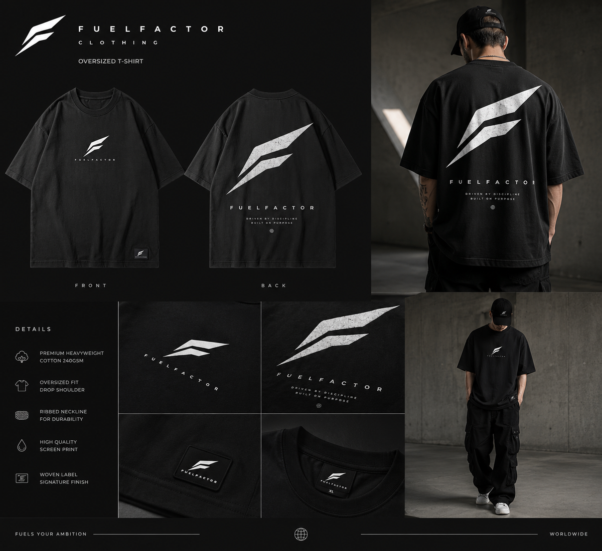 FuelFactor Signature Oversized Tee